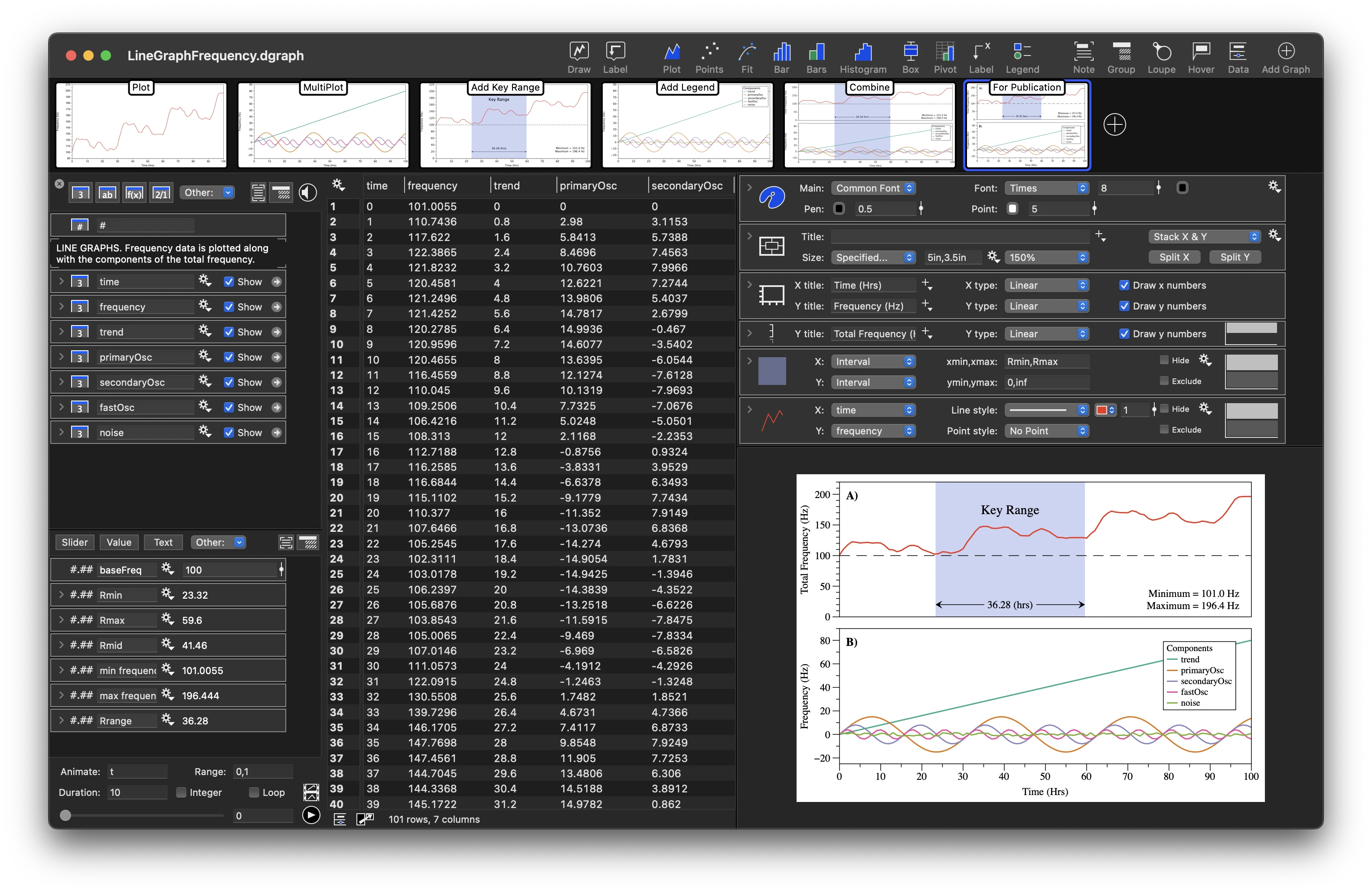 DataGraph 深色模式使用者介面